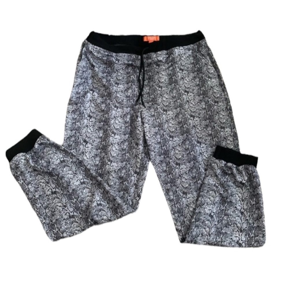 TALLIA | Snake Print Jogger Sweat Pants XL New No Tags Black Gray White